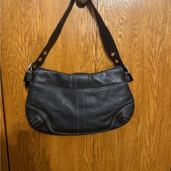 Coach Vintage Black Soho Leather Medium Shoulder Bag
